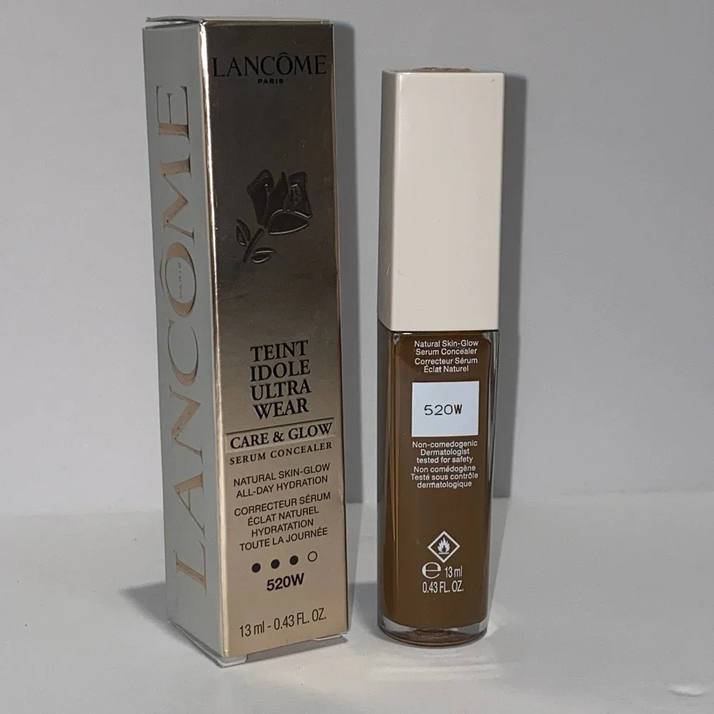 Lancome Teint‎ Idole Ultra Wear Care & Glow Serum Concealer 520W 043 Oz New